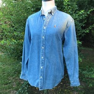 Ralph Lauren Denim Shirt. Size L